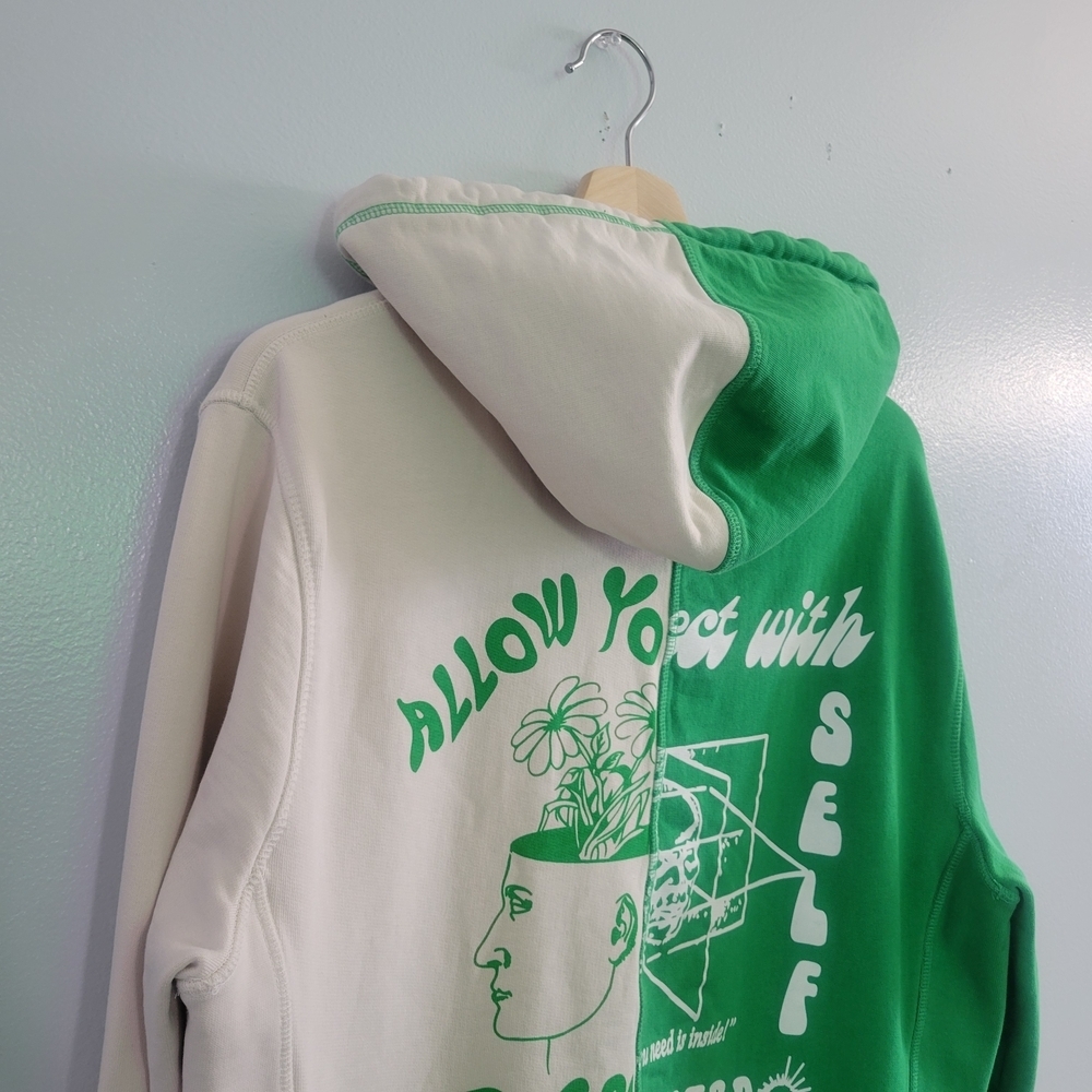 CHNGE Size M Organic Cotton Colorblock Zip Up Hoodie Unisex - Picture 12 of 13